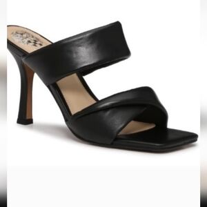Vince Camuto Elegant Black Women's Heeled Sandals, Size 9.5